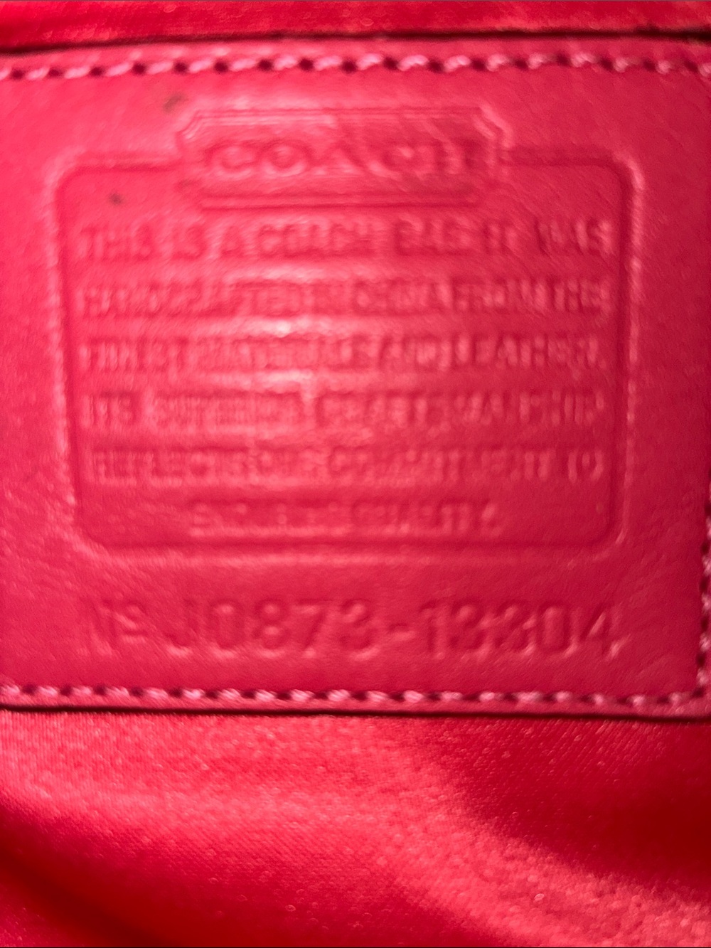 Coach Brown Signature Tote with Pink Trim-Y2K - Picture 5 of 10